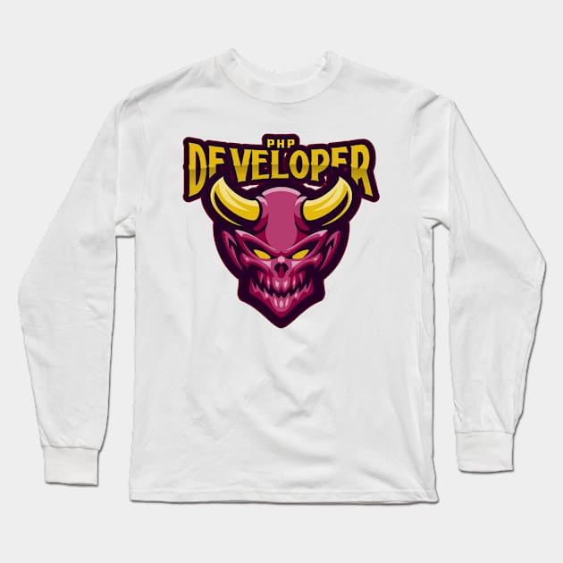 PHP Developer guru Long Sleeve T-Shirt by ArtDesignDE